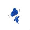 Aluminum Spare Tire Support Mount + Spare Tire Locking For 1:10 R/C Crawlers - 2Pc Set Blue view 1