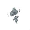 Aluminum Spare Tire Support Mount + Spare Tire Locking For 1:10 R/C Crawlers - 2Pc Set Gray Silver view 1