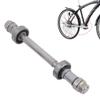 Sealed ycle axle,ycle Wheel Axle,Durable Metal ycle Wheel Hub Axle Front Rear Solid Shaft Lever Repair Tool(Rear) view 4