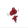 Aluminum Spare Tire Support Mount + Spare Tire Locking For 1:10 R/C Crawlers - 2Pc Set Red view 1