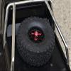 Aluminum Spare Tire Support Mount + Spare Tire Locking For 1:10 R/C Crawlers - 2Pc Set Red view 4
