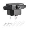 uxcell AC 250V 10A 3P Iec320 C14 Inlet Plug Power Socket Black W Cover 1Set view 4