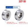 GT2 50T Idler Timing Pulley with Bearing 12mm Bore 2mm Pitch Tension Pulley For 10mm Width Belt (without teeth; teeth width: 11mm, bore: 12mm) view 3