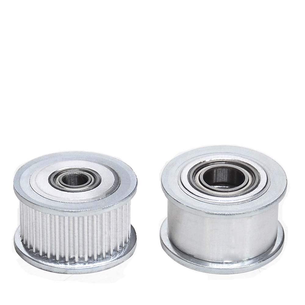 GT2 55T Idler Timing Pulley 12mm Bore 2mm Pitch Tension Pulley For 6mm Width Belt for 3D Printer CNC (without teeth; teeth width: 7mm, bore: 12mm)