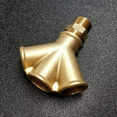 Diablo Royale Customs Y-Knot Drain Plug Light 1 to 2 Splitter Solid Brass 1/2NPT