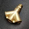 Diablo Royale Customs Y-Knot Drain Plug Light 1 to 2 Splitter Solid Brass 1/2NPT view 1