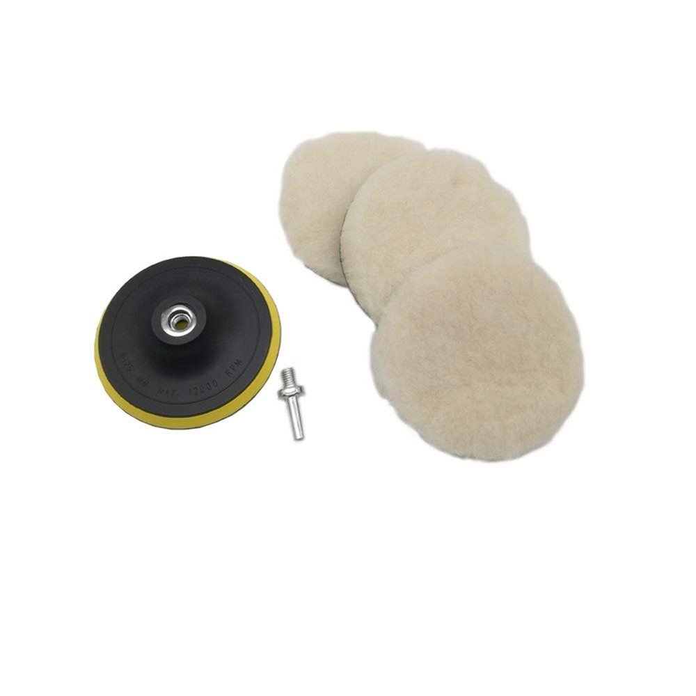 Pangyoo PYouo-mini Polisher Pads, 5pcs Polishing Buffing Pad Set, with Drill Adapter Car Auto Car Paint Care, Waxing Polishing Disc Polisher, Waxing (Color : 7inch)