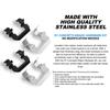 R1 Concepts Rear Disc Brake Hardware Kit| Fits 2017-2020 Acura MDX view 2