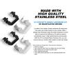 R1 Concepts Rear Disc Brake Hardware Kit| Fits 1981-1983 Nissan Maxima view 2