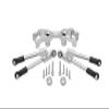 Aluminum Rear Tie Rods With Stabilizer For 1/10 Traxxas HOSS 4X4 VXL 90076-4 - 13Pc Set Silver view 1