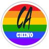 Chino CA California San Bernardino County Rainbow Pride Flag 6 Stripes Pride Flag Euro Decal Bumper Sticker 3M Vinyl 3" x 5" view 1