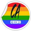 Chino CA California San Bernardino County Rainbow Pride Flag 6 Stripes Pride Flag Euro Decal Bumper Sticker 3M Vinyl 3" x 5" view 2