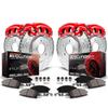 PowerStop Z23 Performance Brake Pad Rotor Caliper Kit Front & Rear KC5749A view 1