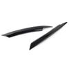 Three T Car Headlight Headlamp Eye Lid Eyebrow Trim Decor Cover for VW for Passat B7 2010-2014, Glossy Black view 3