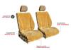 ShearComfort Front Seats Custom Sheepskin Seat Covers Compatible with Dodge Journey (2011-2020) in Dark Silver for Buckets w/Adjustable Headrests view 4