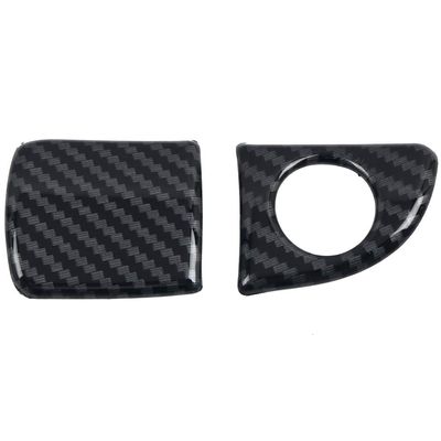 ITrims Interior Glove Box Handle Switch Cover 2PCS Door Handle Bowl Cover Trim Carbon Fiber Car Accessories for Dodge Charger 2011-2020