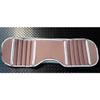 Huskey Golf Cart Front Rear Seat Cover for EZGO Medalist, TXT 1994-2013 Models, Custom Fit, Black Stripe Pleated Style, Marine Grade Vinyl, Staple On view 4
