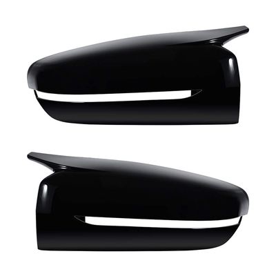 Anzios 2X Glossy Black Replacement Mirror Cover Compatible with 16-20 G20 G30 G31 G32 GT G11 G12 3 5 6 7 Series
