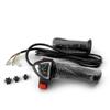 L-faster 24V/36V/48V Bicycle Gas Throttle Twist Throttle LED Indicator Lithium Voltage Indicator Scooter Grip (36V) view 1