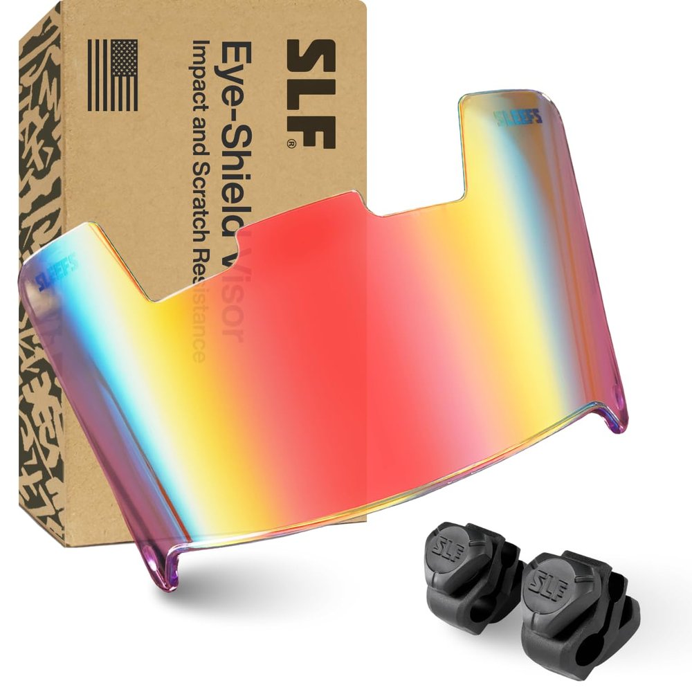 SLEEFS Football Helmet Visor - Anti-Fog Tinted Sun Shield for Eye Protection and Performance (Mauve Finery Borealis)