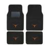 AAC FANMATS NCAA Carpet Floor Mats Bundle with Seat Covers, 3D Decal Sticker and Steering Wheel Cover for Texas Longhorns Fans Officially Licensed(8 Items) view 2