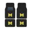 AAC FANMATS NCAA Carpet Floor Mats Bundle with Seat Covers, 3D Decal Sticker and Steering Wheel Cover for Michigan Wolverines Fans Officially Licensed(8 Items) view 2