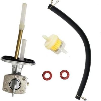 HQparts Fuel Switch Valve Petcock Compatible with Kawasaki KLR650 KLR 650 KL 650R 1987 1988 1989 1990 1991 1992-2007