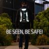 Reflective Motorcycle Backpack Hi Viz EDC Commuter Bag for Riders, Night Travel, and Daily Use with Helmet Holder, Laptop Compartment, Ventilated Back, Urban Gear (black backpack) view 2