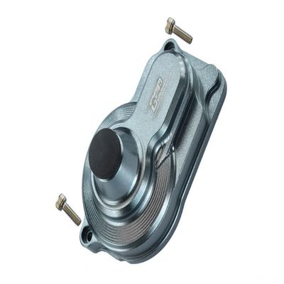 GPM For Losi 1/18 Mini-T 2.0 2WD Stadium Truck Upgrade Parts Aluminum Rear Main Gear Cover - 1Pc Set Gray Silver