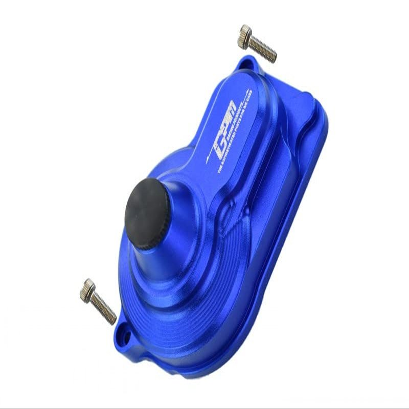 GPM For Losi 1/18 Mini-T 2.0 2WD Stadium Truck Upgrade Parts Aluminum Rear Main Gear Cover - 1Pc Set Blue