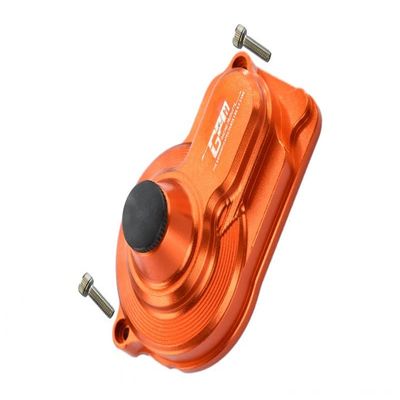 GPM For Losi 1/18 Mini-T 2.0 2WD Stadium Truck Upgrade Parts Aluminum Rear Main Gear Cover - 1Pc Set Orange