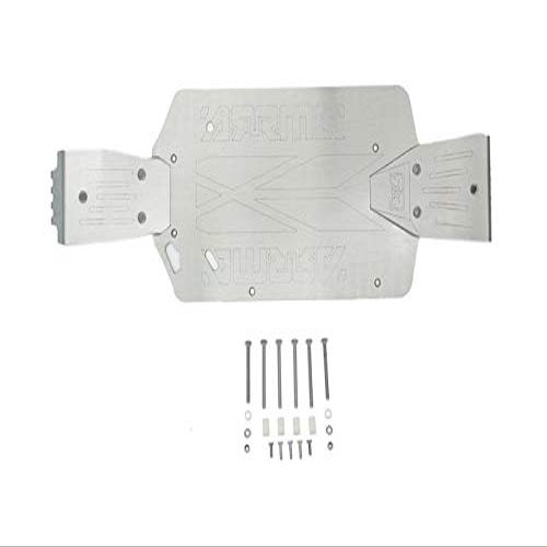 GPM for Arrma Big Rock Crew Cab 4X4 BLX Upgrade Parts Stainless Steel Skid Plates for Front, Center, Rear Chassis (Laser Version) - 24Pc Set
