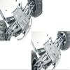 GPM for Arrma Big Rock Crew Cab 4X4 BLX Upgrade Parts Stainless Steel Skid Plates for Front, Center, Rear Chassis (Laser Version) - 24Pc Set view 2