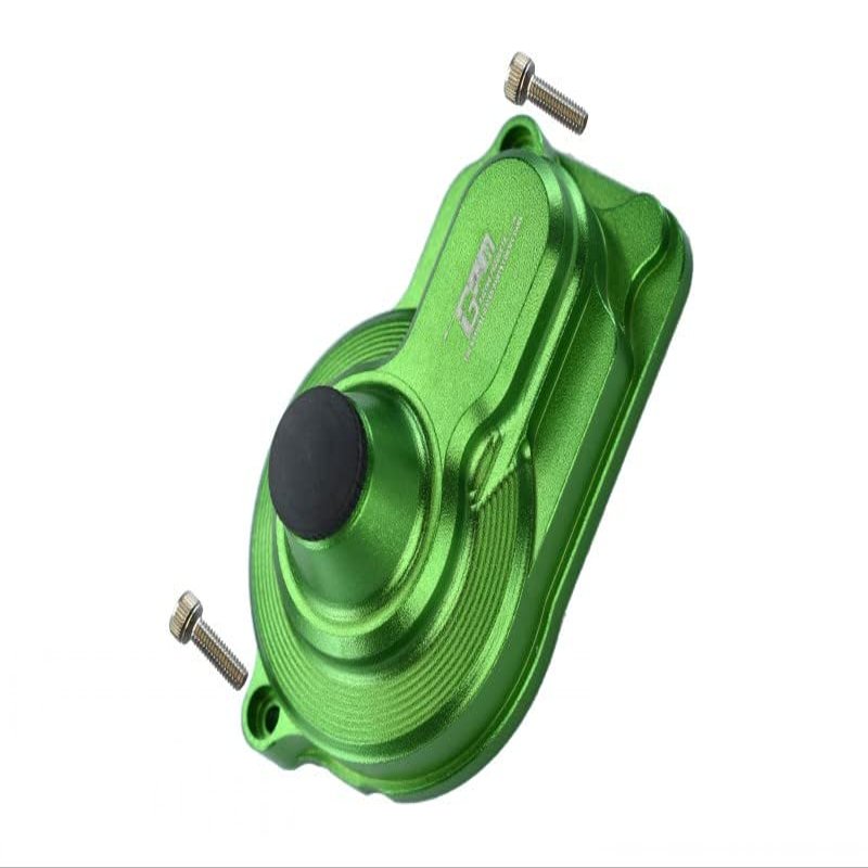 GPM For Losi 1/18 Mini-T 2.0 2WD Stadium Truck Upgrade Parts Aluminum Rear Main Gear Cover - 1Pc Set Green