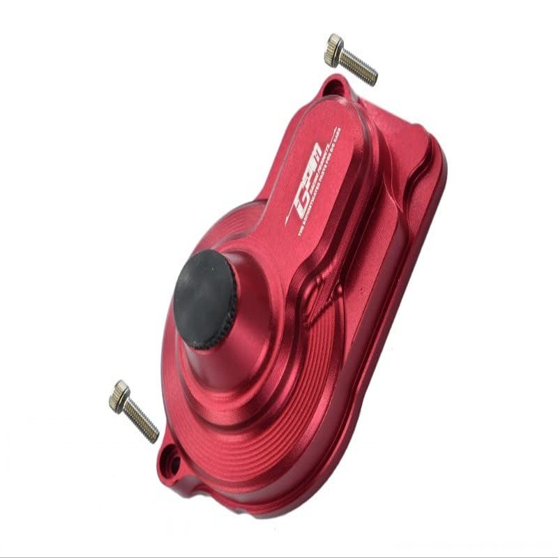 GPM For Losi 1/18 Mini-T 2.0 2WD Stadium Truck Upgrade Parts Aluminum Rear Main Gear Cover - 1Pc Set Red