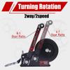 TYT 3500LB Boat Trailer Strap Winch with 10M Red Strap, Sturdy Long-Lasting Gear Hand Crank Winch, Operated Two Way Ratchet Manual Winches for Towing Pulley Boat Trailer Truck RV Jet Ski Marine Winch view 4
