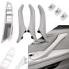 GZYF 7 PCS/Sets Door Pull Handle, Door Handle Inner Part Door Support Bracket Door Panel Handle for BMW 5-Series F10 F11 F18 2010-2017, Gray view 1