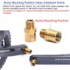 MiOYOOW 1 Pair Bike Pedal Extenders, Extended Pedal Spacer Extended 16mm Foot Pedal Extenders Pedal Adapters Spacers for Any Bike SPD MT MTB BM view 4