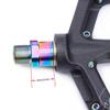 Bike Pedal Extenders, Titanium Alloy Extended Pedal Spacer with Washers Extended 16/20mm Hollow Foot Pedal Extenders for 9/16" Threaded Pedals Bike SPD MT MTB BM view 3