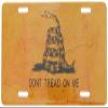 Trade Winds Gadsden Don't Tread On Me Vintage Embossed 6"x12" Aluminum License Plate view 1