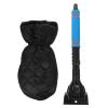 FAVOMOTO 1set Multi-Functional Ice Scraper Gloves for Car Windshield Snow Remover Mitt Thick Fleece Lining Elastic Wrist Band and Telescopic Design for Ice Removal view 1