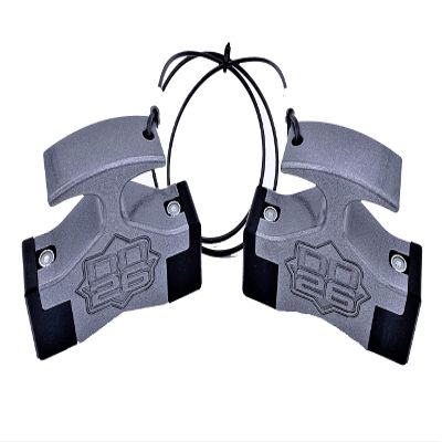 Mean Stop Gen 2 Hydraulic Steering Locks (Comes with .75" Diameter 4" Width Rod Clips) (Silver)