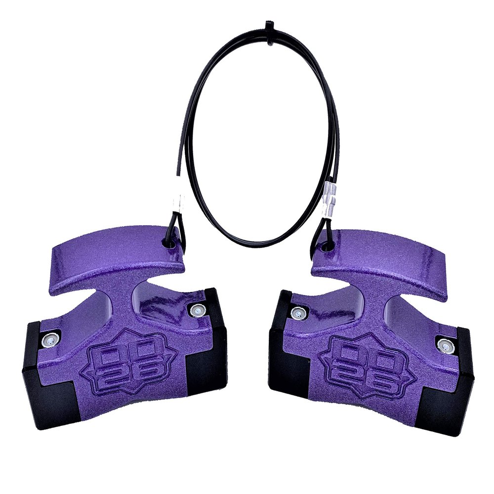 Mean Stop Gen 2 Hydraulic Steering Locks (Comes with .75" Diameter 4" Width Rod Clips) (Purple)