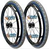 24" 16 Spoke Wheel W/Kobra TIRE (2 INCH Wide) (Blue Tire with Black Hub) view 1