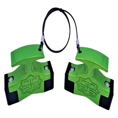 Mean Stop Gen 2 Hydraulic Steering Locks (Comes with .75" Diameter 4" Width Rod Clips) (Green)