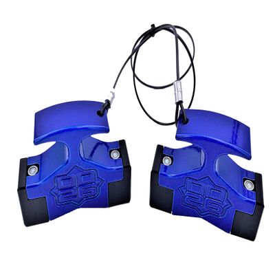 Mean Stop Gen 2 Hydraulic Steering Locks (Comes with .75" Diameter 4" Width Rod Clips) (Blue)