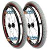 24" 16 Spoke Wheel W/Kobra TIRE (2 INCH Wide) (Red Tire with Black Hub) view 1