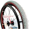 24" 16 Spoke Wheel W/Kobra TIRE (2 INCH Wide) (Red Tire with Black Hub) view 2