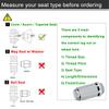 MuHize 1/2-20 Long Lug Nuts - 20PC Chrome Bulge Acorn Wheel Nuts 1.89" Tall view 4