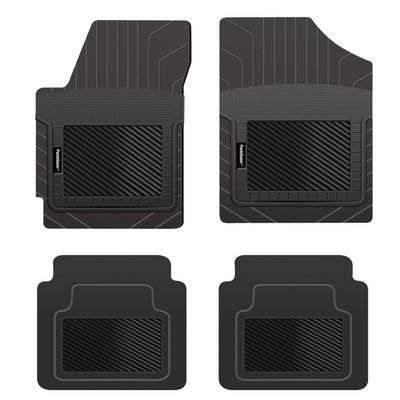 PantsSaver Custom Fit Floor Mats for Lincoln MKX 2020 All Weather Protection-4 Piece Set-High Raised Border Protection Great for Catching Spills & Easy Rinse-Car Accessories-Black